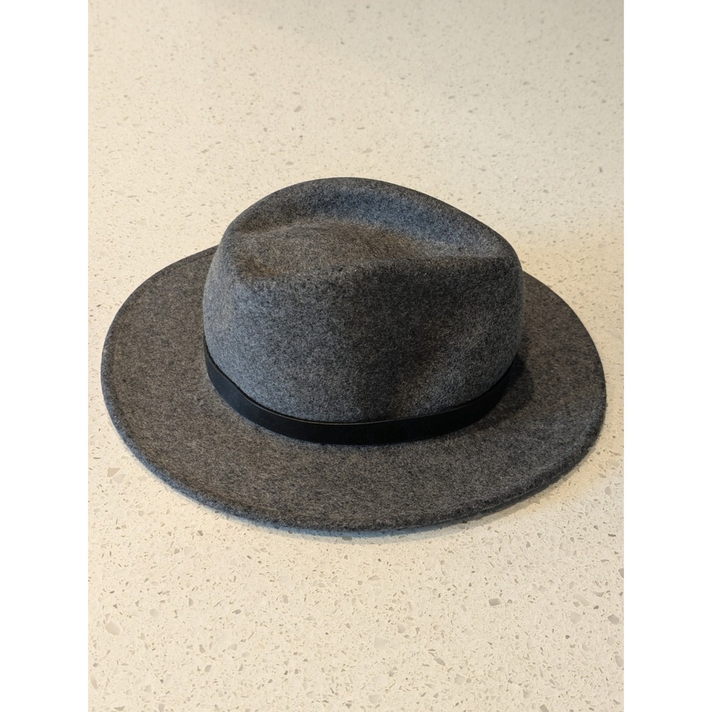 Brixton Gray Wool Fedora Hat